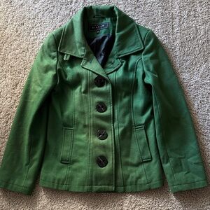 Giacca Forest Green Women's Pea Coat